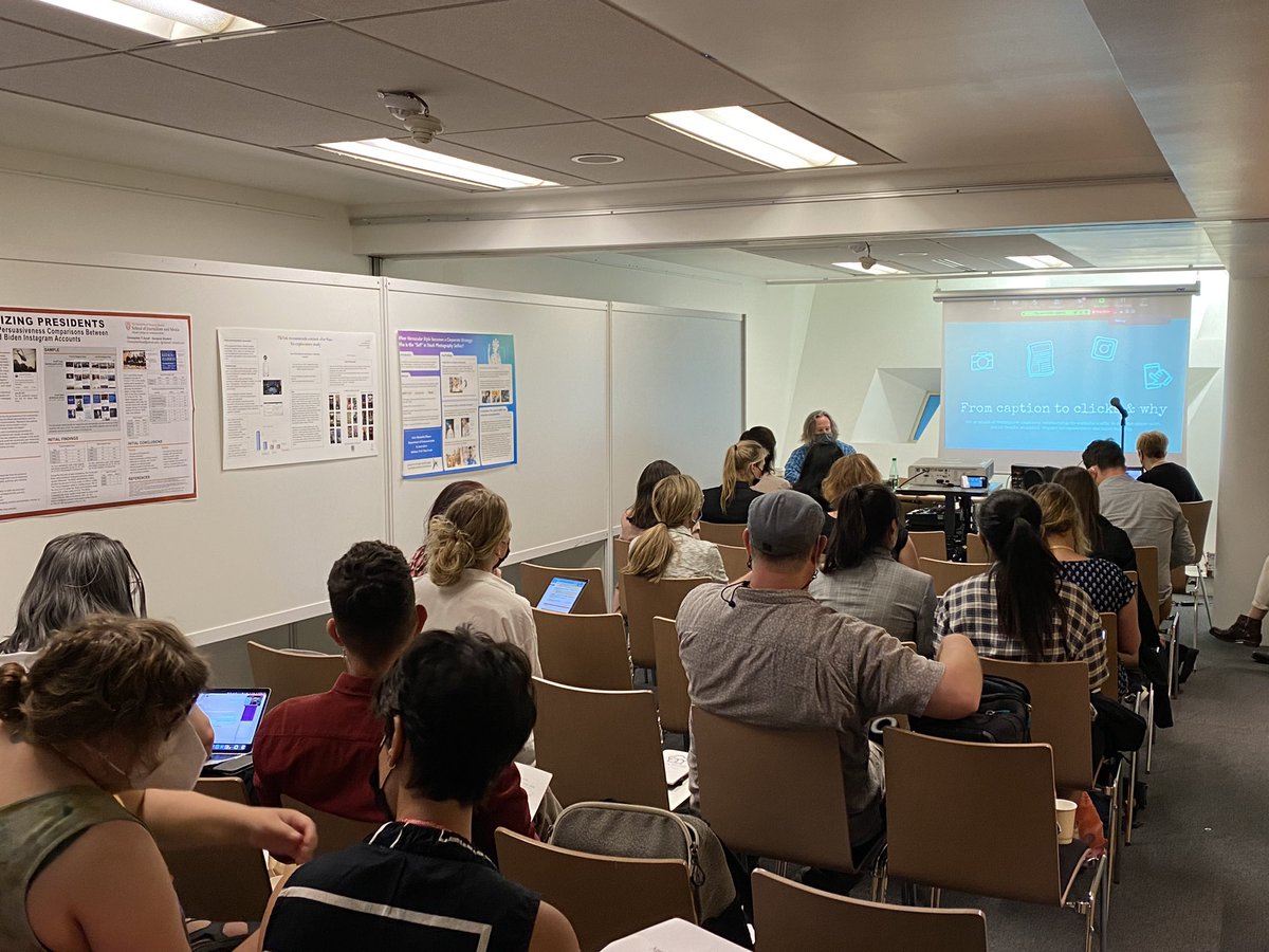 First up: in-person and virtual posters from <a href="/channelera/">Rachel</a>, <a href="/kayplot/">Kayli Plotner</a>, <a href="/ctassaf/">Christopher T. Assaf, Ph.D.</a>, <a href="/LuiseSalte/">Luise Salte</a>, Xie Fengshu, Zhiwei Wang and Liron Simatzkin-Ohana

Our fabulous mentors are the Drs. <a href="/annie_waldherr/">Annie Waldherr</a>, <a href="/geise_stephanie/">Stephanie Geise</a>, @M_Aronczyk, @ProfessorBock and Tim Highfield

#ica22