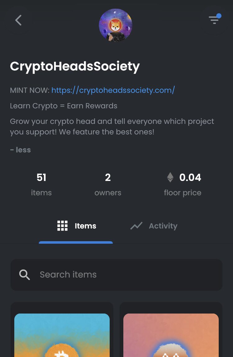 Crypto Heads Society tweet media