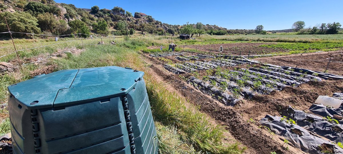 juzbadoayto's tweet photo. Los huertos comunitarios de #Juzbado -donde varios #vecinos cultivan desde hace meses sus verduras y hortalizas- ya cuentan con #composteros de gran formato para convertir en #compost los restos vegetales y #orgánicos. #residuo0 #ciclodelcarbono #Juzbado2022 #Juzbadoorganico https://t.co/6ip1e5X1s4