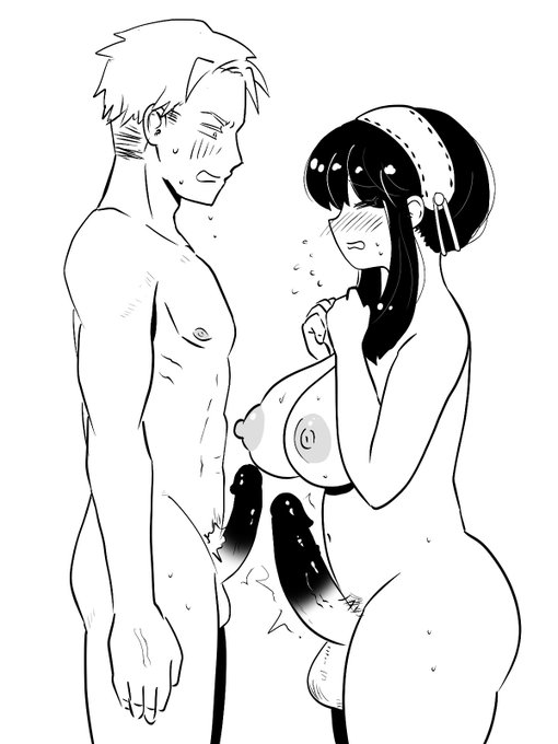 ふたなりヨルロイ竿比べ 