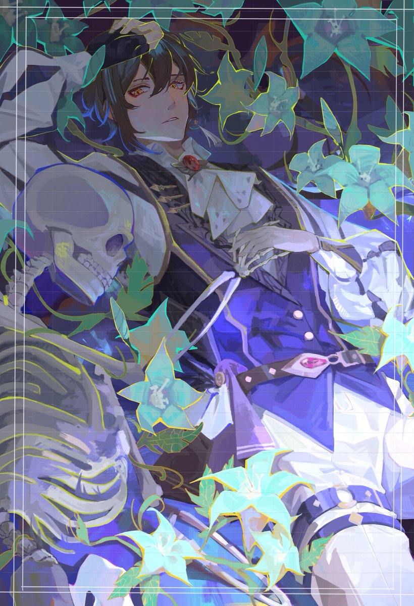 #原神  #zhongli #钟离 #GenshinImapct
He painted a clock lying on the grass at night(ㅇㅅㅇ❀)

Is commissioned