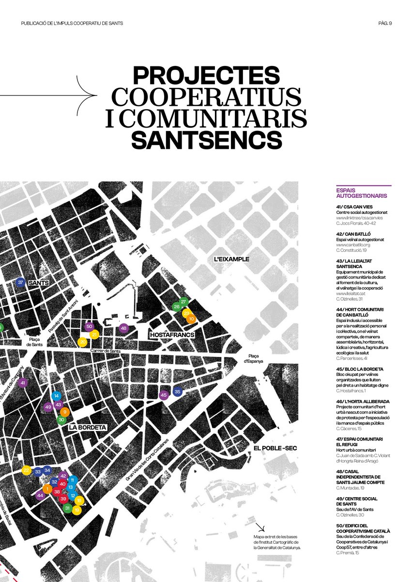 Una trentena de cooperatives i associacions d'Economia Social i Solidària formem part de @santscoop. Som filles d'una llarga història d'auto-organització col·lectiva, i ens emmarquen en un ric teixit popular i comunitari. Entre tots i totes, ho farem tot!
#PrimaveraCooperativa
