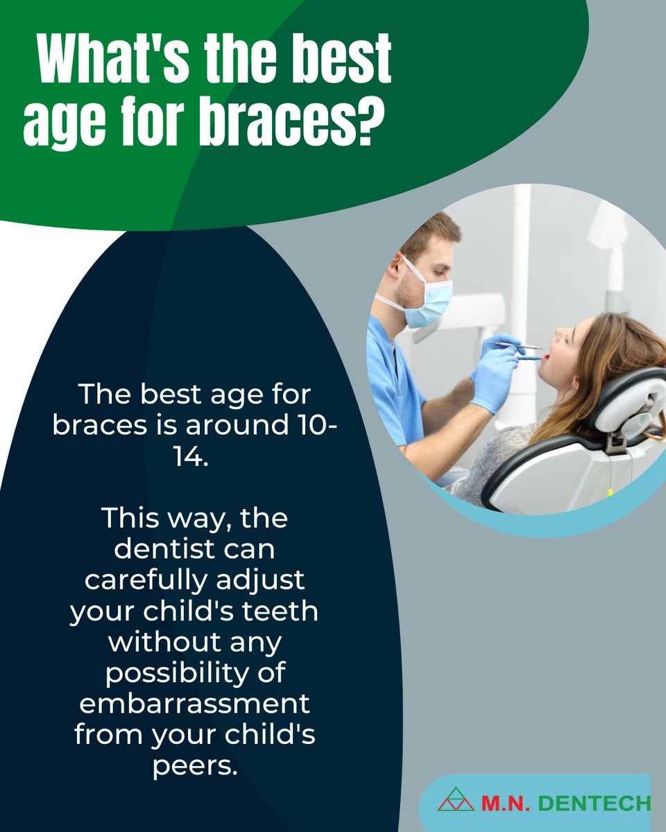 mndentech's tweet photo. 💧 The best age is important to use the braces.
💧 We need to concern more about our health and body.
💧 Braces always give a better chance to smile
 
#teeth #dentalcare https://t.co/yxPc47T3BI