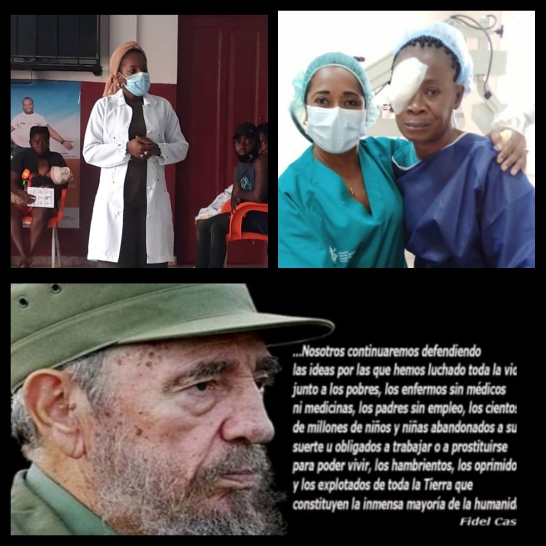 BMCGuineaEcuat's tweet photo. Colaboradores de la salud, profesionales que con su amor, humanismo, profesionalidad y entrega, son capaces de recuperar y mejorar la salud de los pueblos donde se encuentran. #CubaCoopera @DiazCanelB @DrRobertoMOjeda @japortalmiranda @GilberManuelP https://t.co/Jqp7nDsN1s
