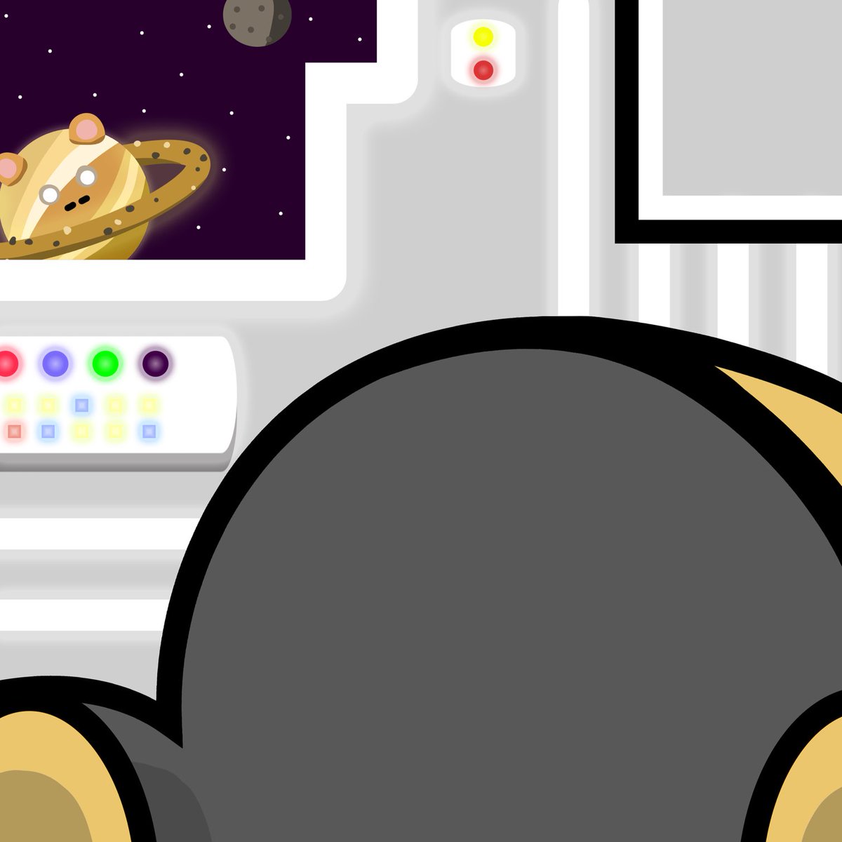 NakedCouchBear's tweet photo. Planet Bear and it’s pretzel 🥨 🧸🛋 #couchbear https://t.co/jUNmbLcpgN