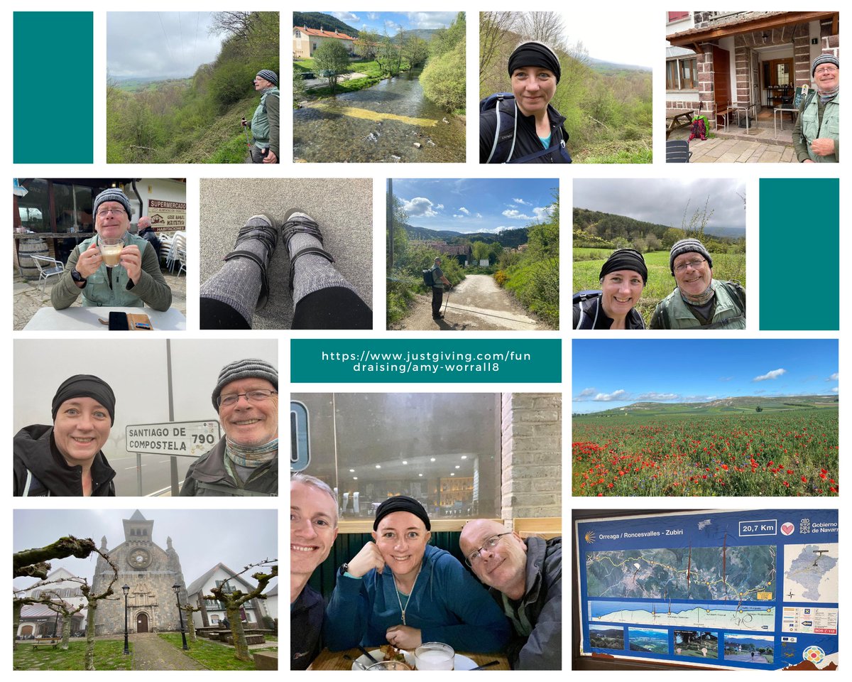 Did you know that May is National Walking Month? We thought that was apt as Amy is walking 500 miles with her dad, John, along the El Camino de Santiago route. We would love your support. Please do donate whatever you can by visiting our Just Giving page bit.ly/37fe8l7