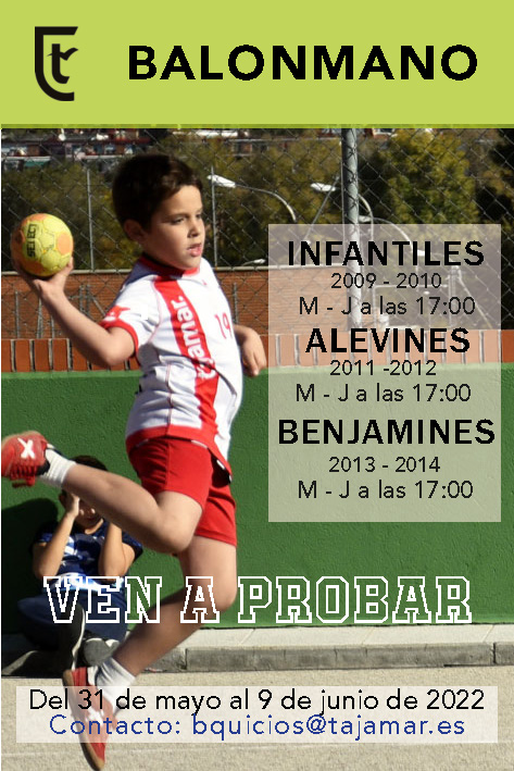 CD_Tajamar's tweet photo. VEN A PROBAR
🏀⚽️🤾‍♀️🏃

Todos los deportes a tu disposición.

¡Abiertos a todos!

@ColegioTajamar 

#atletismo #baloncesto #balonmano #futbolsala https://t.co/O2M4sq7bkm