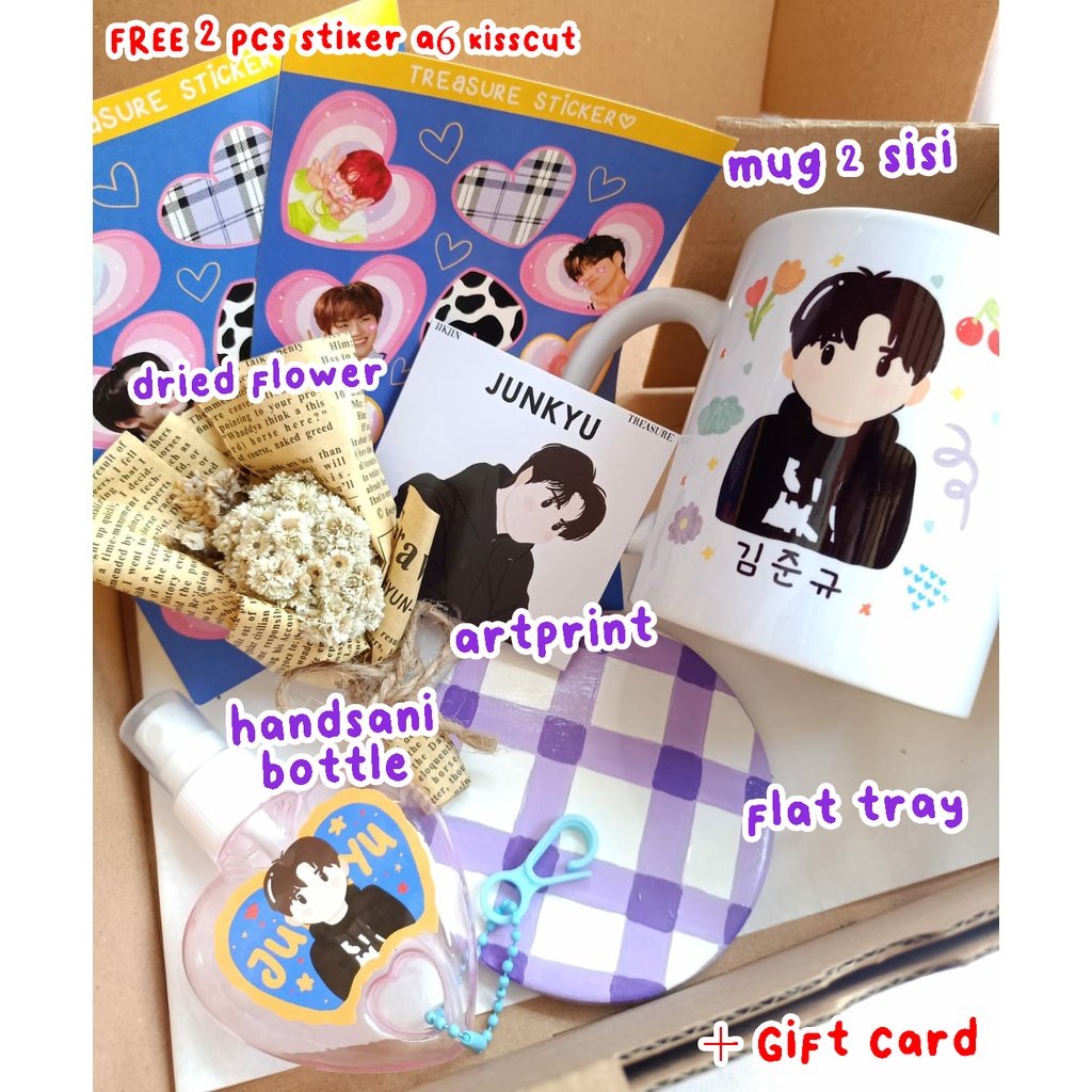 nrxps's tweet photo. ✨ OPEN PO // Pre Order ✨
TREASURE Darari Box 🏁🎧

Include:
- Mug 2 sisi (bisa beda member)
- Clay Tray
- Keychain 2 sisi
- Botol Hand sanitizer
- Dried Flower
- Mini Artprint Member
- Gift card (by req)

✅ Bisa Custom isi box
✅ Bisa Satuan

‼️FREE 2 STICKER KISSCUT A6‼️ https://t.co/2Ta9XCCq9G
