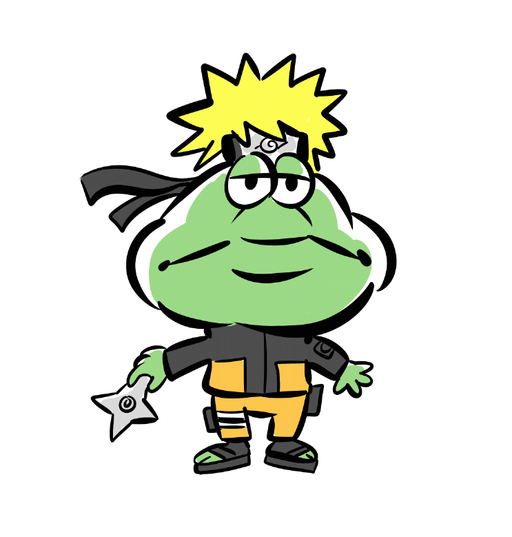 NARUTO「Naruto if he frog 」|Marko (Nerd and Jock comics)のイラスト