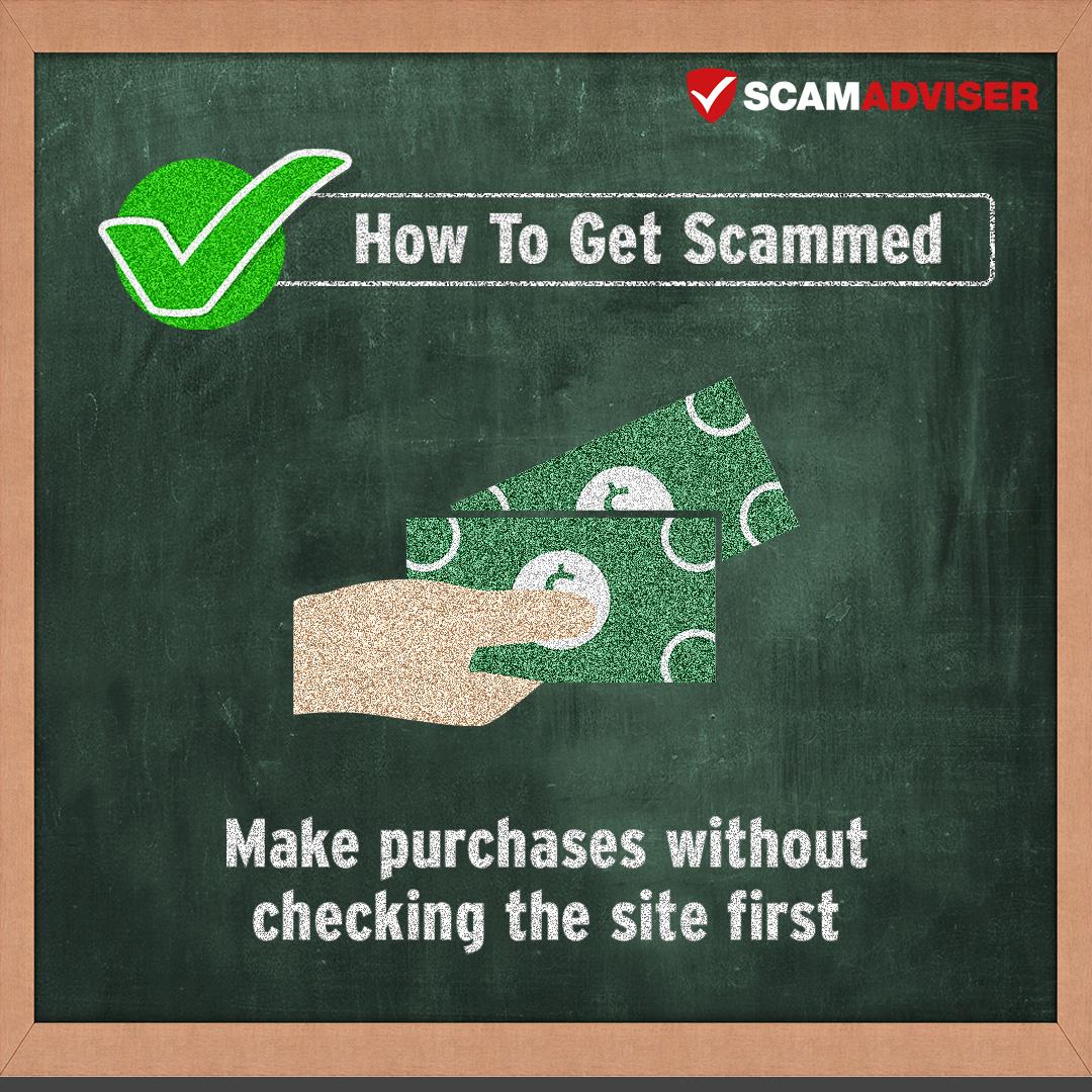 scamadviser's tweet photo. Each day, our algorithms detect tens of thousands of fake websites created with the sole intention of scamming online shoppers. Remember to Check ScamAdviser Before You Buy.
#HowToGetScammed #ScamAdviserTips #OnlineScam #OnlineShopping #Ecommerce #ShoppingScam #EcommerceScam https://t.co/h0MKEKLK36