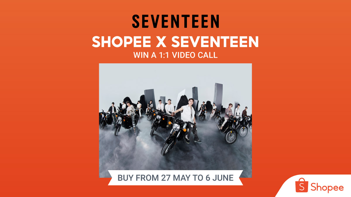 ShopeeSG's tweet image. ☀️SHOPEE x SEVENTEEN Video Call Event☀️

Can you handle the heat of SEVENTEEN?😎We&apos;re giving you a chance to win a 1:1 Video Call with the boys when you purchase &apos;Face the Sun&apos;😍 Find out more now! &amp;gt; bit.ly/SVTVC22

*T&amp;amp;Cs apply.

#ShopeexSEVENTEEN #SEVENTEEN #FacetheSun