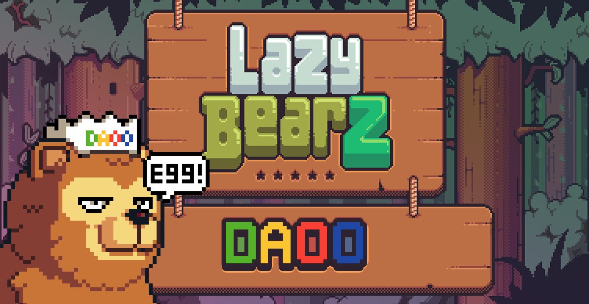 LazyBearZNFT's tweet photo. We are happy to announce the new collaboration of attribute today.... And it's the @DegenDAOO  joining the forest !! 🌲 

Get the DAOO crown and one of the Degeniverse 
 favorite expressions for customize your Bearz. 

Obtainable from today on the discord .... 🍃 https://t.co/21BD1NXXtY