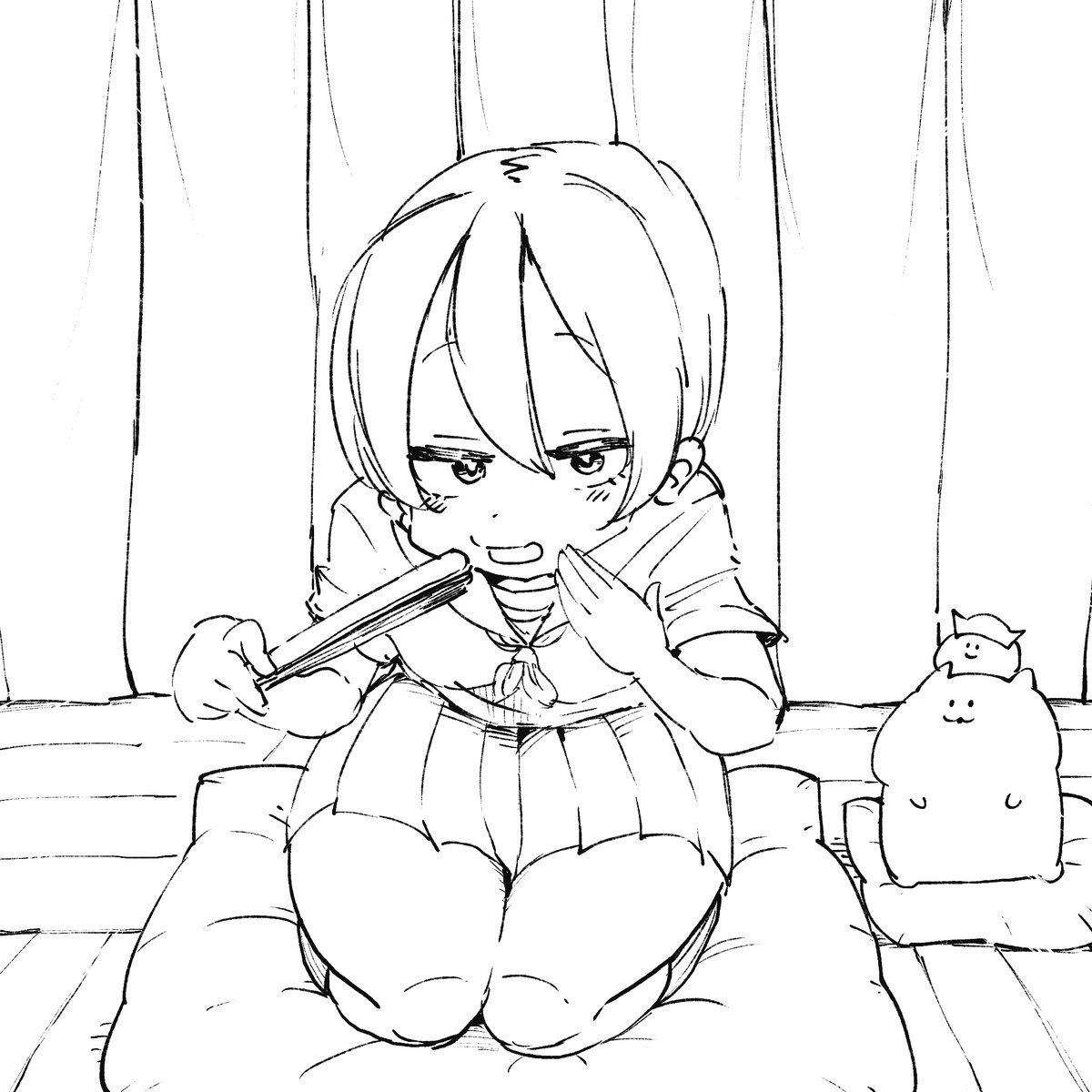 きょうの線画です🍣 