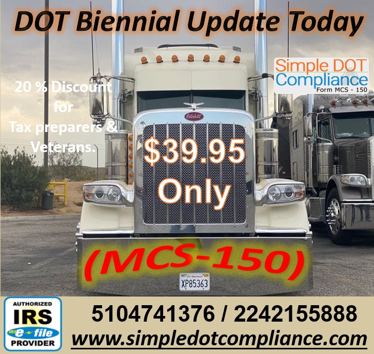 2290_hopes's tweet photo. BIG ANNOUNCEMENT! We've made #filing a return for #trucks even more affordable! Filing a #form150 for trucks is now only $39.95 File yours today at https://t.co/d0TOJ3Xl9T
#form150 #E-File #hvut #MCSform150 #taxes #filing #efiling #taxes #mcs150 #form150 https://t.co/4lIU6NZlfJ