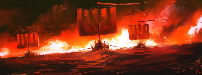 Some more old 30 min Speedpaintings for #ThrowbackThursday !
Damn I love painting fire so much! 
I guess it's soo overdue to do some of those again!!
What do you think?

#art #repost #fantasy #fire #painting #illustration #fantasyart #digitalart 