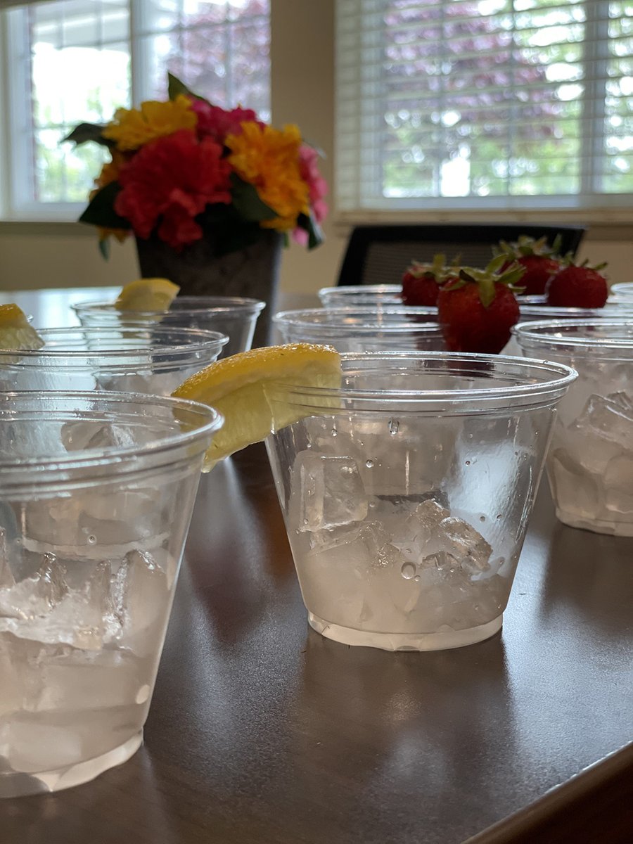 CoveredBridgeHC's tweet photo. Yesterday was Senior Health and Wellness Day! Residents enjoyed fruit infused water during Chef Circle, a weekly signature event. https://t.co/wM7zCwrOUB