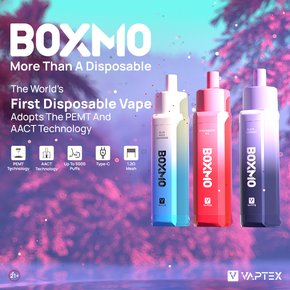 VaptexOfficial's tweet photo. Hey fam, we're so excited to announce that the new product #VaptexBOXMO is launched today!!!🎆
#BOXMO More Than a Disposable, It is the world's first disposable vape adopts the PEMT &amp; AACT technology💫
Subvert everything and experience new vape technology together with #VAPTEX🌸 https://t.co/LGYMNCwlrf