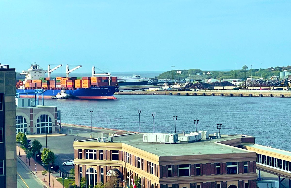 MelnortonNB's tweet photo. Wonderful to read about yesterday’s announcement of private sector & government support for the continued expansion of our #workingport - let’s keep these ships coming & the cargo moving fast! https://t.co/gyf2OUFOfF