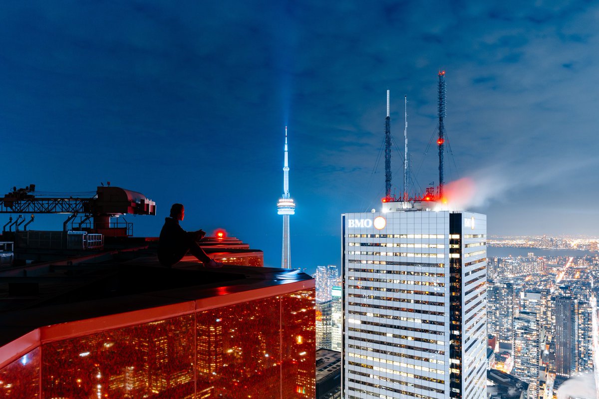 A self portrait from the middle of Toronto’s financial district