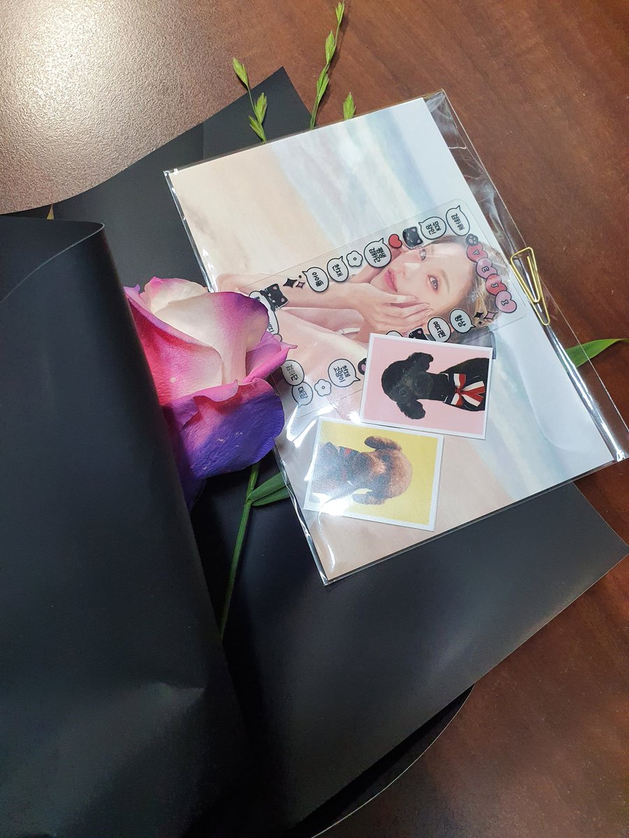 #LOVE_YOUR_BLACK_HEART 
유월플라워스튜디오 갔다왔어요..
꽃 진짜 이뻤고요?... 예지 엽서도 이뻤답니다.. 투쌈이와 투명포카 프레임두 귀여웟슴...
이벤트 열어주셔서 감사함니다!..