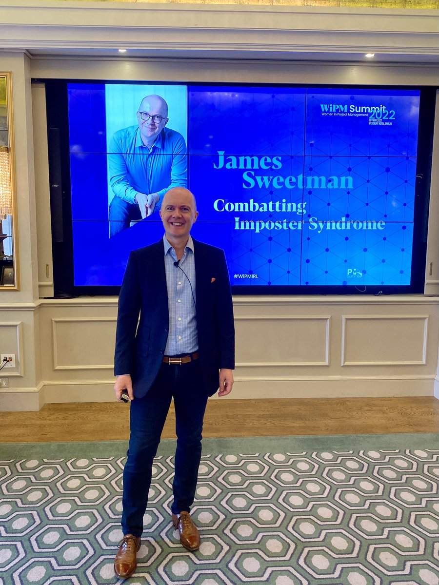JamesSweetman's tweet photo. So great to be back speaking at live in-person events. It was my honour to deliver a keynote this morning at the Women in Project Management Summit. My thanks to  @Vicky_Poole1  for inviting me to participate and for organising such a fantastic programme #wipmirl #wpim https://t.co/GoEFd0fIzT
