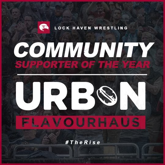 LockHavenWrstl's tweet photo. A special thanks to our Community Supporter of the Year @urbnflavourhaus  🧁🧋🍔 https://t.co/BOKjiPDqcZ