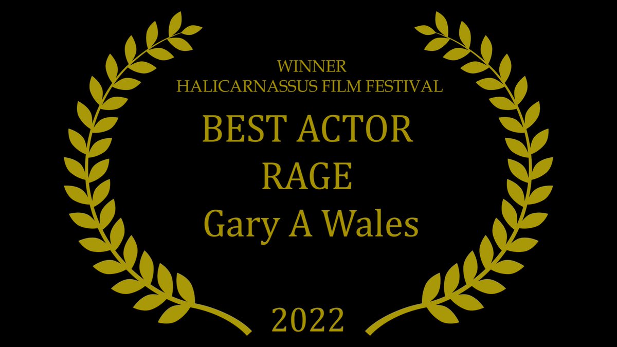 GaryAWales's tweet photo. Thank you @HalicarnassusF for the Award! #BestActor #Award #RageMovie https://t.co/lmbH3gHHBt