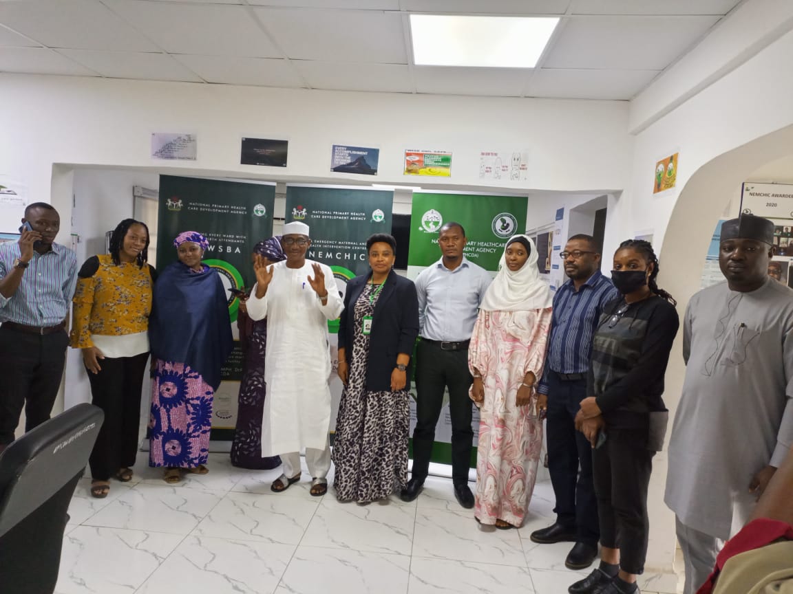 LisdelNig's tweet photo. @NphcdaNG with Dr Laila Umar Program Manager, NEMCHIC, @Mohd_Usman2012 @AHBNetwork @umaabude @AminuMagashiG - Strategic meeting on improving Primary Health Care delivery and resilient health systems for RMNCAH-N 

#spagproject #phc #uhc #HealthSystems #REWSBA #HealthForAll #SDG https://t.co/RzzcMAa7Aw