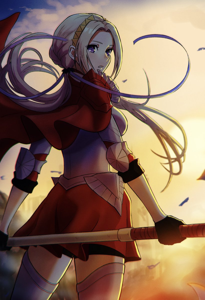 勝利へと導くエーデルガルト

#fireemblem #ファイアーエムブレム #fe #feh #FE無双　#FEヒーローズ   #風花雪月　#FireEmblemThreeHouses  #FE3H #fanart https://t.co/p1UJUuCWNV