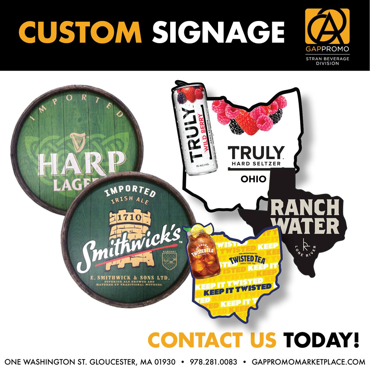 GAP_Promo's tweet image. We love designing signage! Wood, metal, corrugate, you name it. Let's add some color and flair to your On-Premise walls. View our online book for more ideas. 
gappromo.com/2022-on-premis…

#customsignage #Barsigns #restaurantsigns #Onpremise