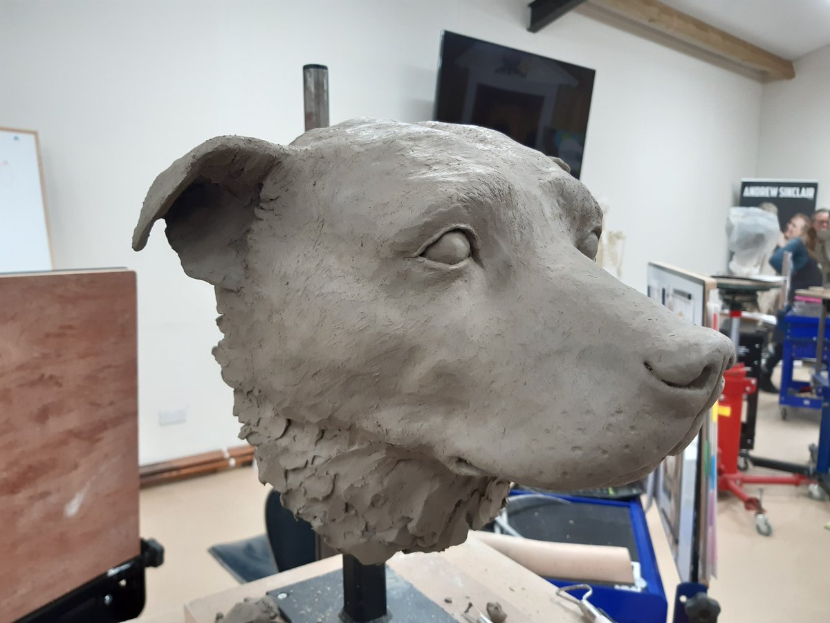 QuernusCrafts's tweet photo. My latest newsletter https://t.co/VvVMbSZNZw with thanks to Andrew Sinclair of @SculptureSchool for an amazing week's sculpting course in Devon :) https://t.co/zpo57iN726