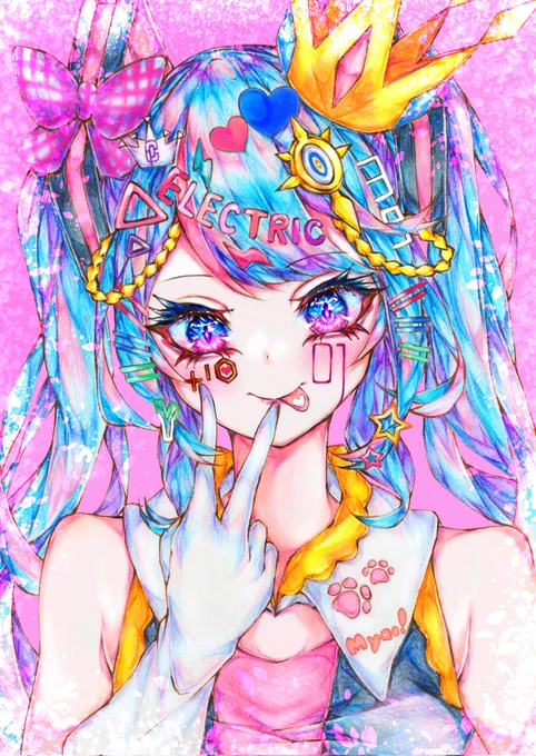 気まぐれメルシィ&amp;デコラ👑
#初音ミク 