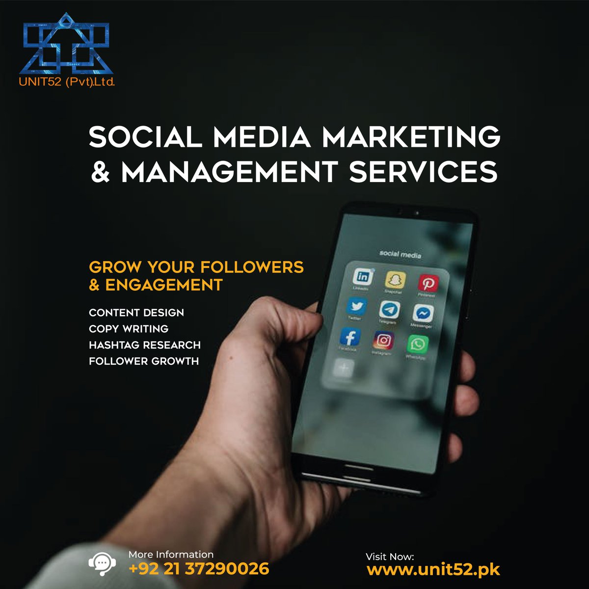 Unit52Ltd's tweet photo. We are a digital agency that offers multiple digital services to boost your brand, where your buyer spends most of the time.
THE CHOICE IS YOURS!

#socialmediamarketing #socialmediaservices  #contentmarketing #smm #affiliatemarketing #socialmediatips #marketingagency #Creative https://t.co/qeB68ryq7H