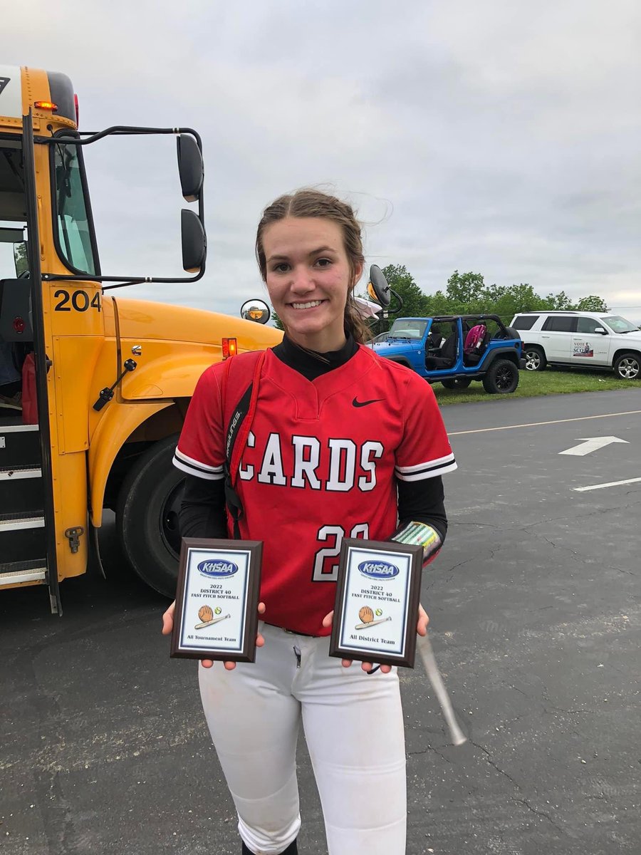 Congratulations to <a href="/EmilySchooler22/">Emily Schooler</a> on being named to the 40th All District Team &amp; the District All Tournament Team.