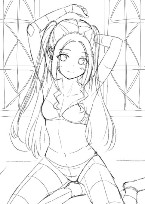 今月の雑書きラフ。 