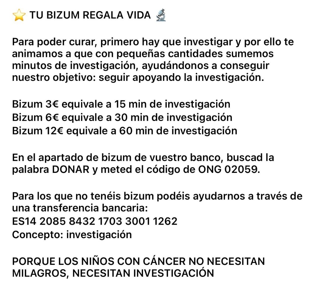 Espavilem🏟️💯🦇 (@navi2004vcf) on Twitter photo Os recordamos que, cualquiera que lo desee, puede a través de la página web de <a href="/LibertadVCF/">Libertad VCF</a> hacer donaciones, desde hace unos meses, a la fundación de <a href="/elsuenodevicky/">elsueñodevicky</a> para la investigación del cáncer infantil y que también se pueden realizar donaciones directas por bizum. ❤️ Os recordamos que, cualquiera que lo desee, puede a través de la página web de <a href="/LibertadVCF/">Libertad VCF</a> hacer donaciones, desde hace unos meses, a la fundación de <a href="/elsuenodevicky/">elsueñodevicky</a> para la investigación del cáncer infantil y que también se pueden realizar donaciones directas por bizum. ❤️