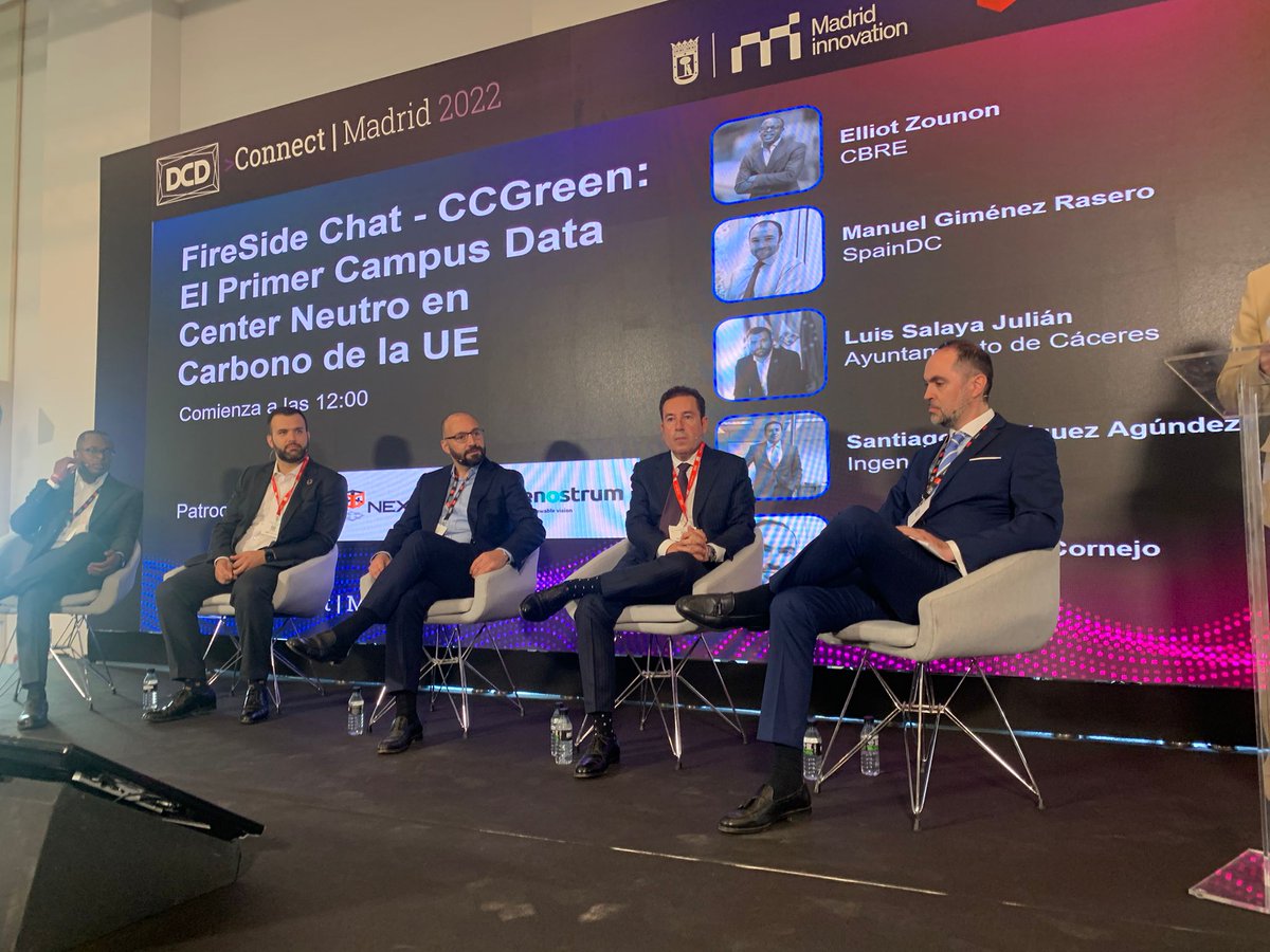 ♻️Hoy hemos presentado #CCGreen en el DCD Connect Madrid.

➡️“El impacto que tendrá un campus como éste en Cáceres comparado con Madrid es impresionante”, así ha afirmado Santiago Rodríguez, CEO de <a href="/Ingenostrum_/">INGENOSTRUM</a> 

#DCDConnectLive #SustainableSpace