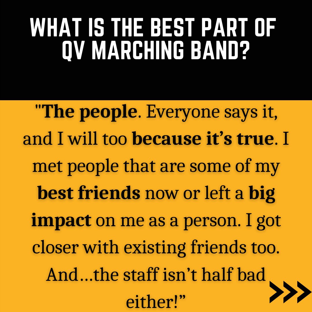 QVHSBandOrch's tweet photo. Today for #whyimarched #throwbackthursday, we feature recent grad Paige Geason, who served as a captain in the band just last year: https://t.co/5TtXIxqhhA