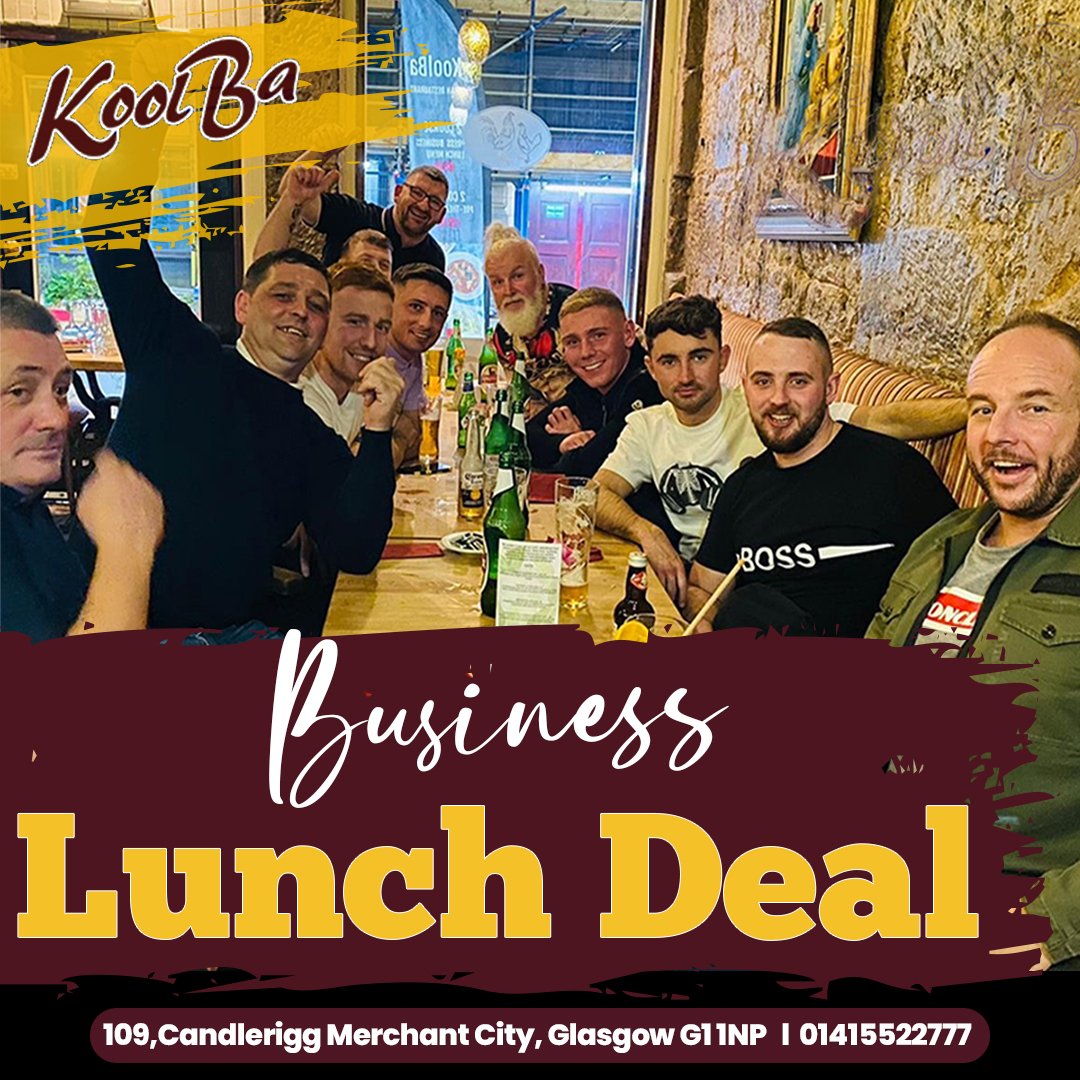 KoolBa's tweet photo. Do you own a business or work in Glasgow?Create moments of delight for your colleagues, employees, business partners &amp; customers at KoolBa. 
To book your table, call us at:0141 5522777
Or visit - https://t.co/f7FcXD234t
#Koolba #MerchantCity #Indian #IndianFood #IndianCuisine https://t.co/c5tnTaHaLd