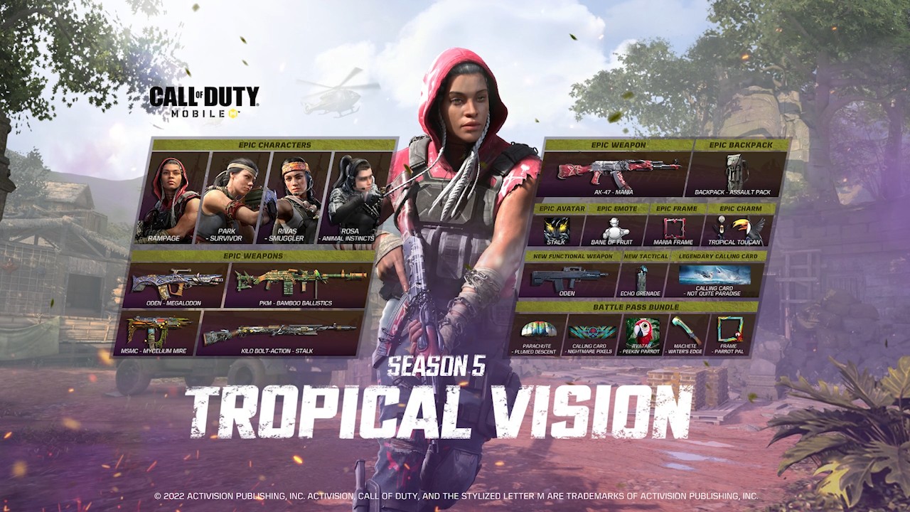 cod mobile tropical vision