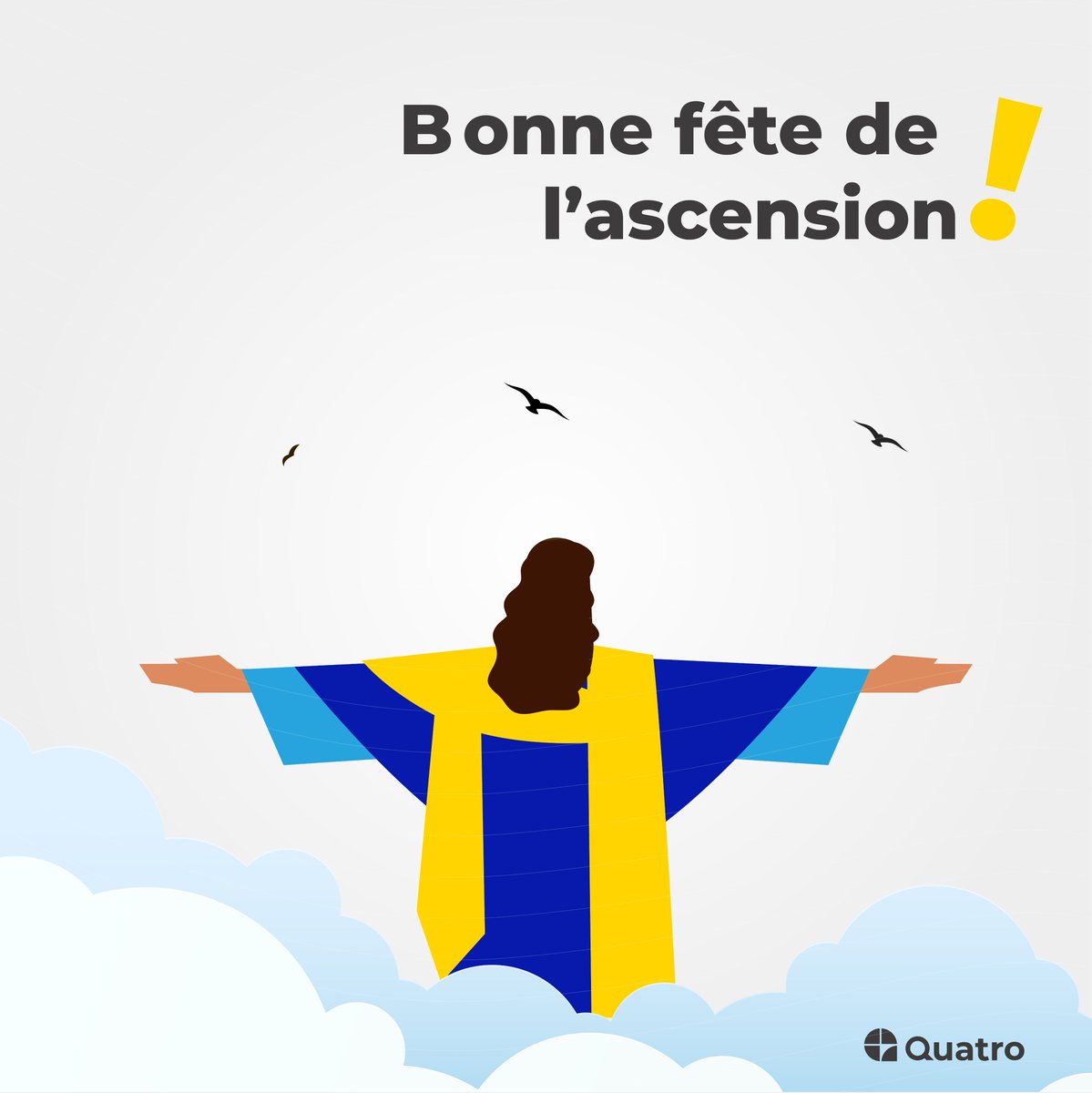 Quatro vous souhaite une belle fête de l'ascension.
Téléchargez gratuitement l'application ici 👉🏽 onelink.to/ejjbpw
#Quatro #Cotonou #SimplifiezVotreQuotidien