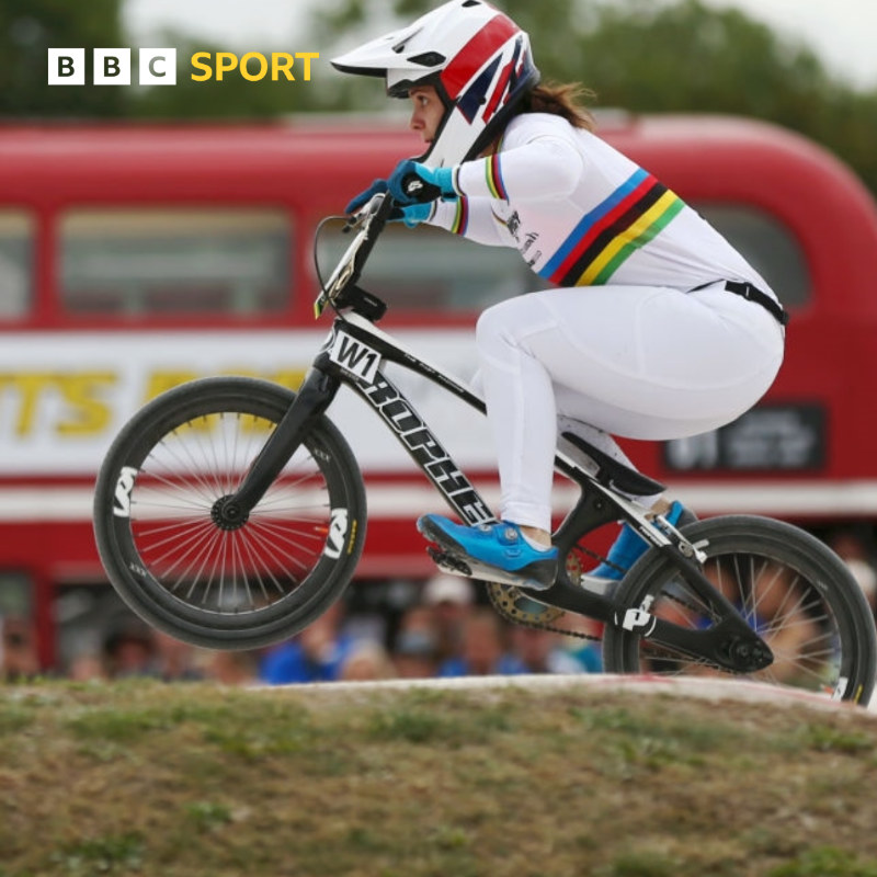BBCSport's tweet photo. After a post-Games break - which included film premieres and hanging out with celebrities - she is now keen to refocus on BMX 🚴‍♀️

More 👇

#BBCBMX