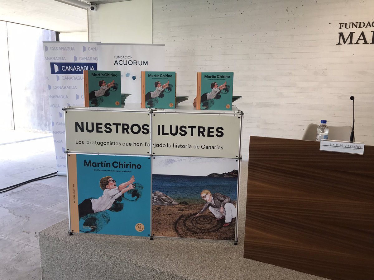 Gracias <a href="/Acuorum/">Fundación  Acuorum</a> por la invitación a la presentación del libro sobre Martín Chirino, el niño que quería mover el horizonte, en la Fundación de Arte y Pensamiento que lleva su nombre. Muy interesante la biografía de este Ilustre canario.
