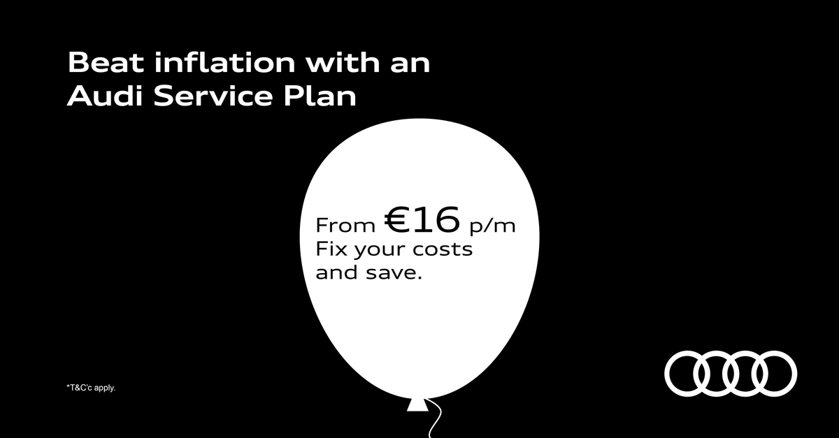 AudiCentre's tweet photo. Save money on servicing your Audi with an Audi Service Plan, with plans from just €16 a month*. 

Find out more and book your Audi Service Plan today at https://t.co/MiXUOWzWxR 

*Terms and conditions, restrictions and exclusions apply. Price may vary across the model range. https://t.co/neJW8suOVw