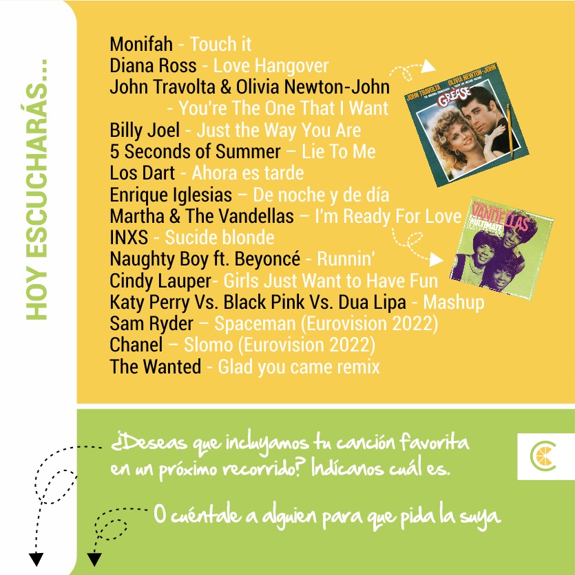 ciudadcitrica's tweet photo. Acompáñanos hoy en nuestro recorrido por @ciudadcitrica / De nuevo con comentarios durante el programa. Escúchanos vía #streaming (emisoras y horarios en la imagen). #radio #pop #rock #retro  #remix #mashup #80s https://t.co/0bkwkgYswz