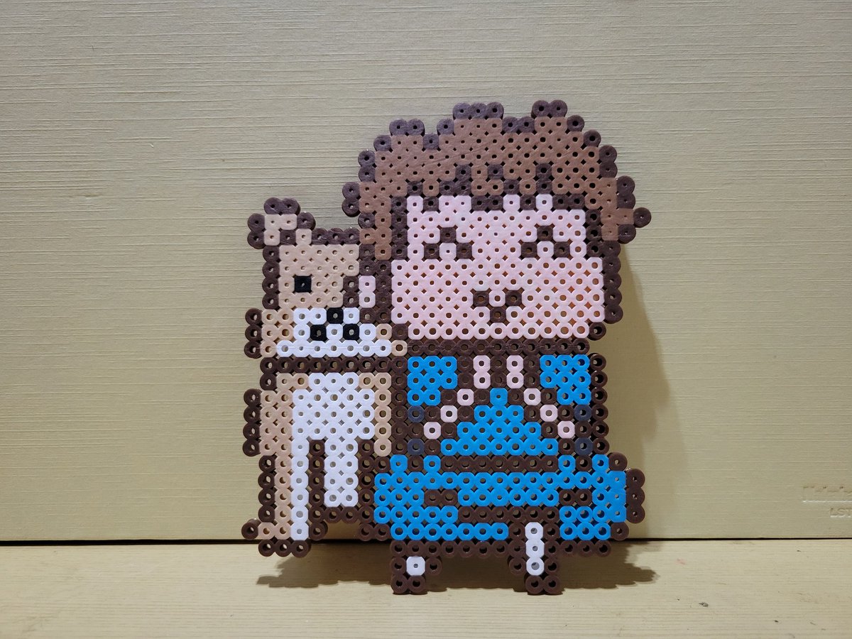 kubobeads1223's tweet photo. ハイキュー10周年を記念して2022年の彼らのキービジュアルをアイロンビーズで作る！
本日は試合が観に行けない時は仕事の合間にスマホを見ながら星海くんの応援をしているであろうこの方！

昼神 幸郎(鴎台高校出身)
ゆだなか動物病院獣医師(日本)

#アイロンビーズ
#パーラービーズ
#ハイキュー https://t.co/XLS8r3otXz