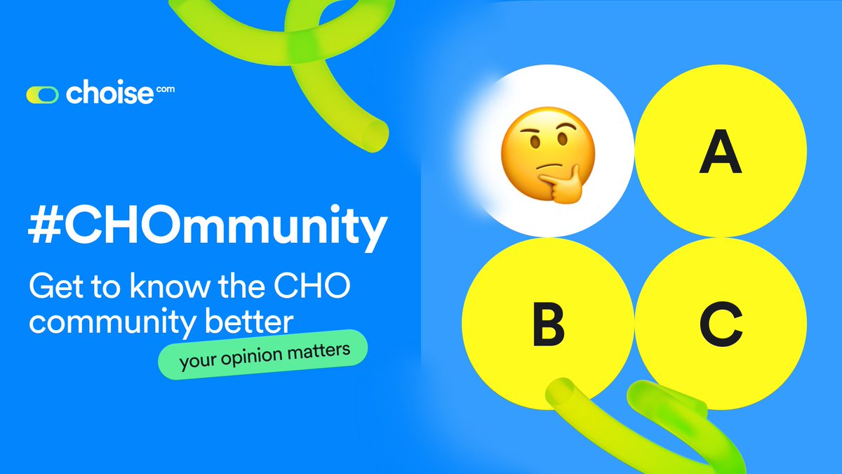 #CHOmmunity - get to know the CHO community better

💡Understanding our community is key for our success. We need you to answer few questions and help us to know you better!

Reply in comments ⤵️

🔺Do you earn money using DeFi? Which platforms and services do you prefer?
