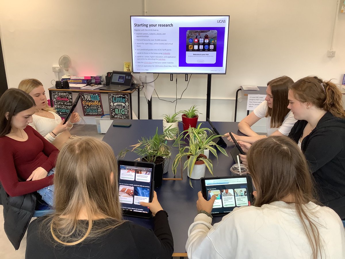 harlowcollegeEY's tweet photo. Our T Level learners have started their @ucas_online journey today. We have started the application process and completed the Careers Quiz. #2023application #highereducation #exciting https://t.co/4AVzKreBqS