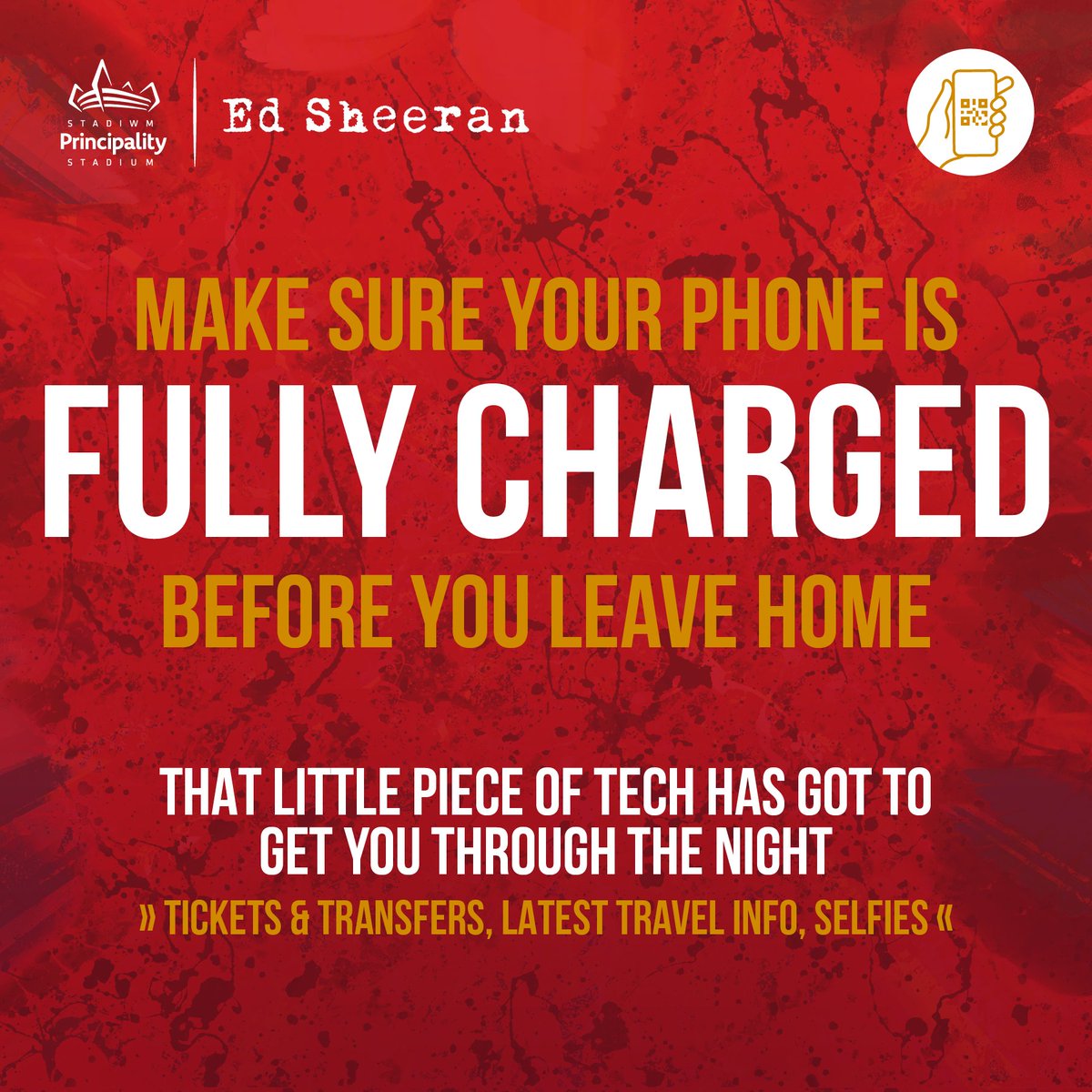principalitysta's tweet photo. π€³Make sure your phone is fully charged so can access your digital tickets at the gates.
#MathematicsTourCardiff https://t.co/0awnewvnrJ