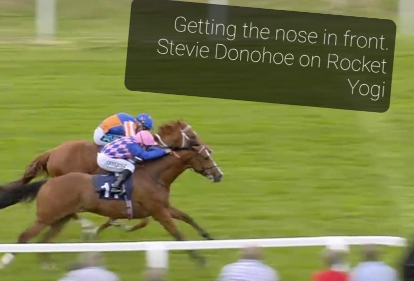 townend_alison's tweet photo. Like a ๐
@DonohoeStevie getting the nose in front on Rocket Yogi takes the first at Yarmouth
#nevergivesup #usehimmore https://t.co/BKC9xZyIV2